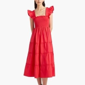 Hill House Nap Dress Ellie Red Raspberry Color  Size XXS
